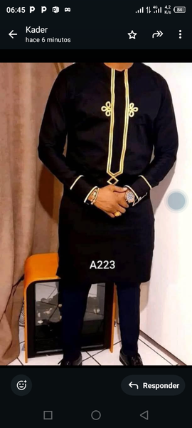 Boubou africain élégant homme