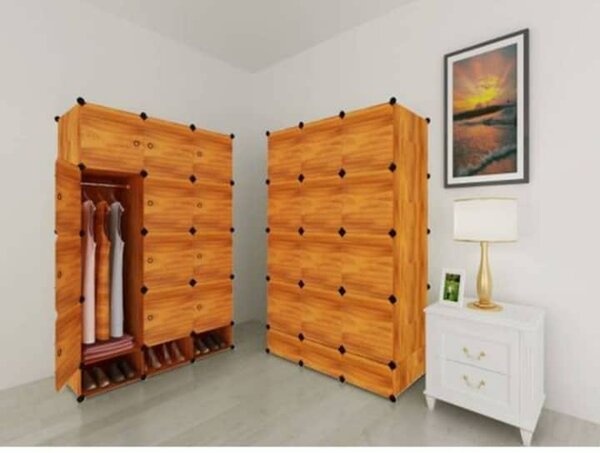 Wardrobe +3 Cube Shoe Rack