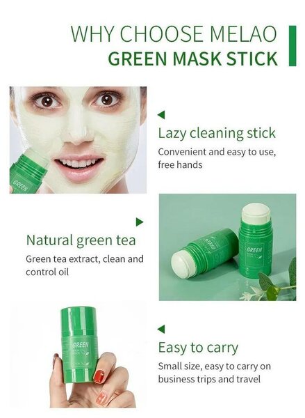 Green mask stick Black head remover