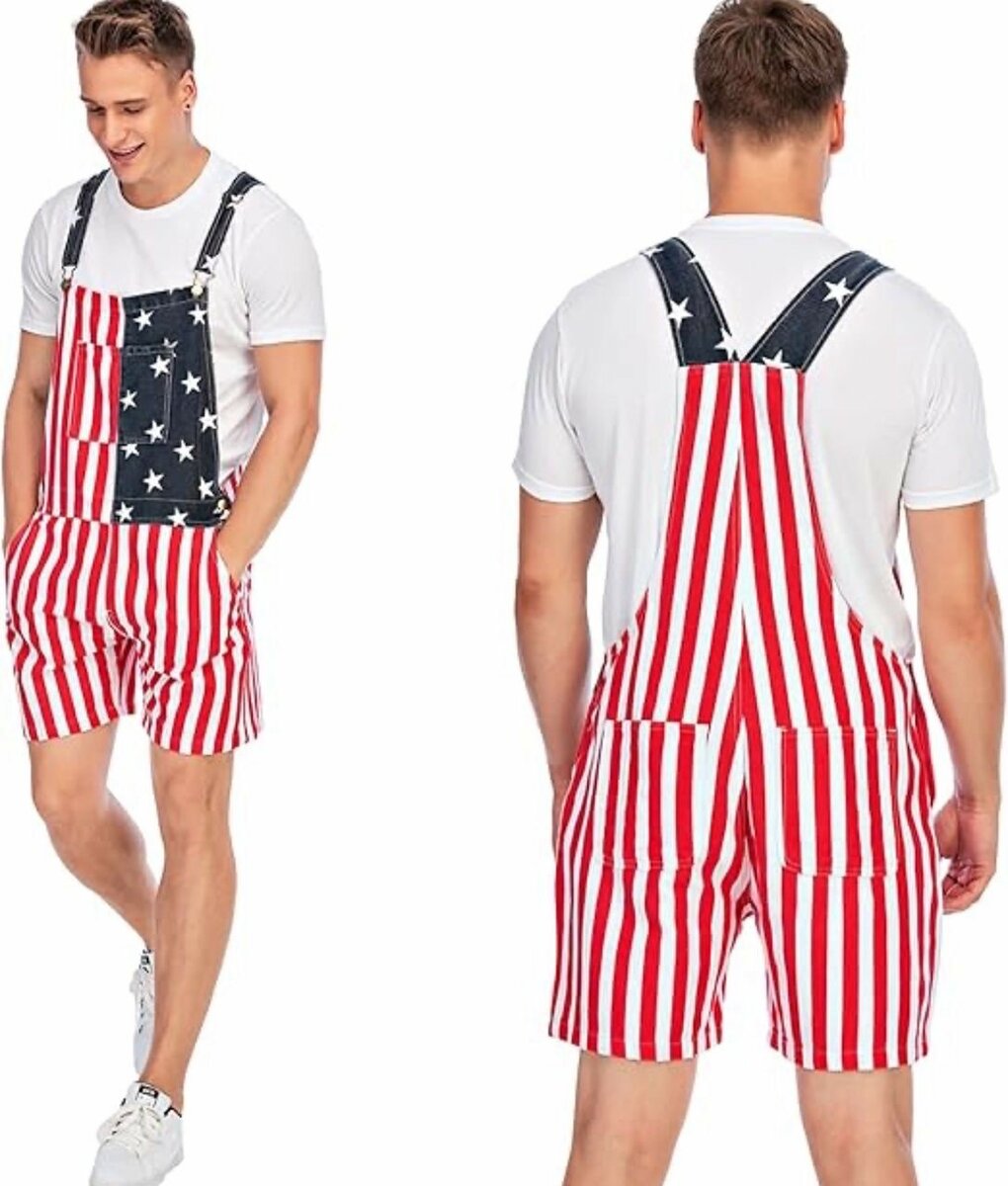Salopette patriotique unisexe