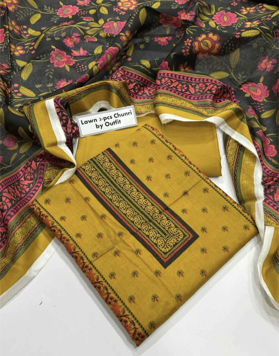 Lawn 3 Piece Suit