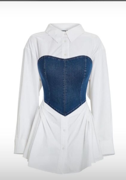 Corset denim chic