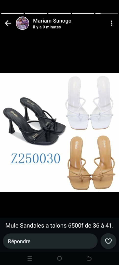 Mules à talons élégantes