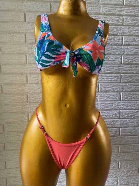 Bikini fleuri coloré femme