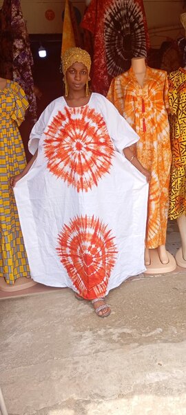 Robe africaine Adire