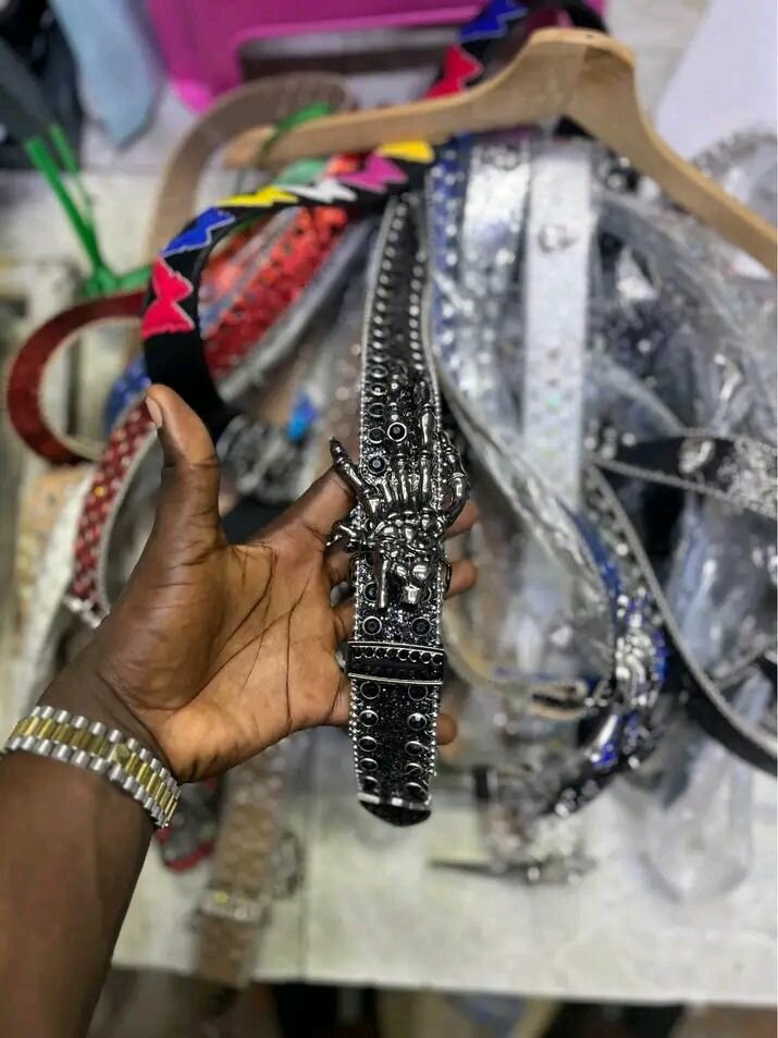 Ceinture en strass étincelante