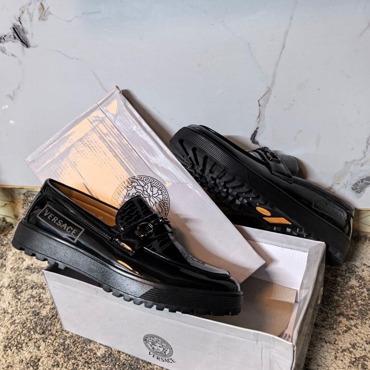 Mocassins Vernis Luxe Homme