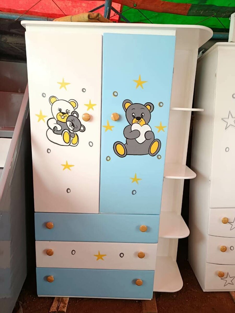 Armoire enfant motif oursons