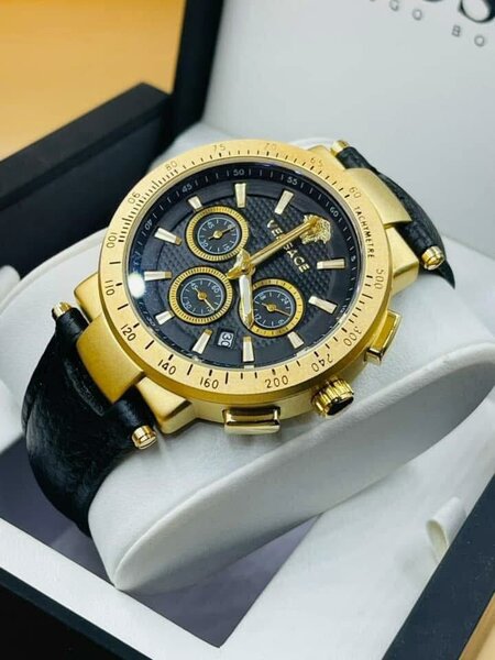 Montre Homme Élite Dorée