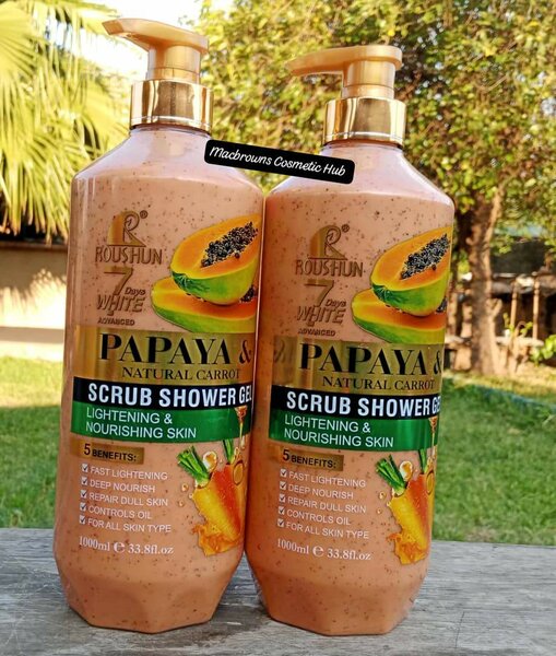 Papaya & Natural Carrot whitening shower gel