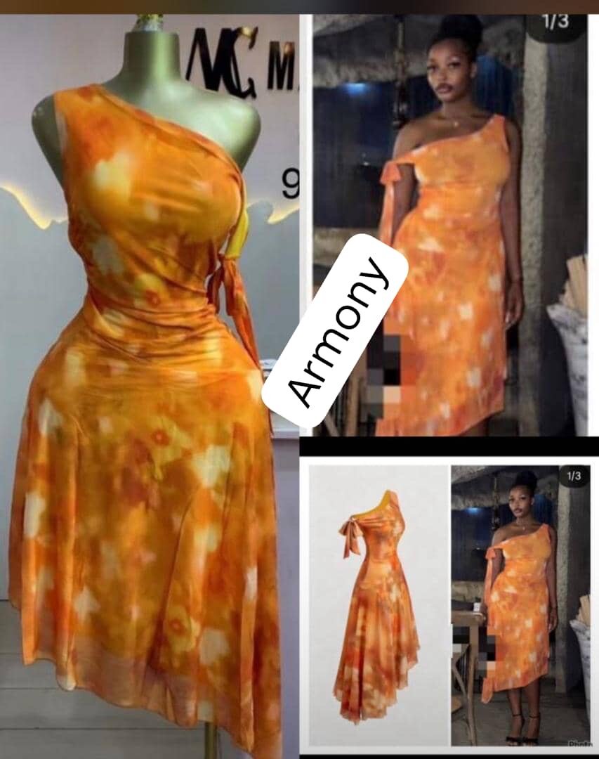 Robe élégante imprimée tie-dye