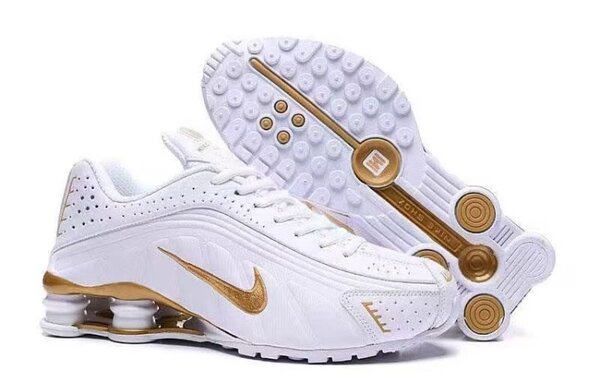 Baskets Sport Blanches et Dorées