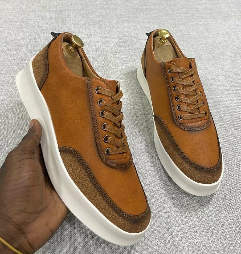 Chaussures décontractées pour homme en cuir