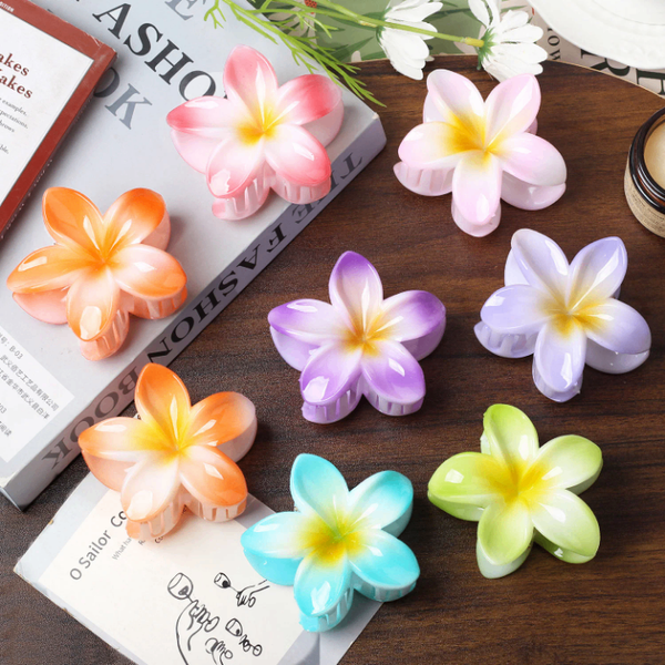 Flower Hair Claw Clips