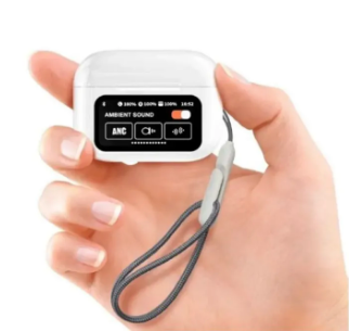 Airpods_Pro A9 ANC/ENC Dauble Dark Noise Reduction Battery AirPods with Touch Display Control Bass Boosted Sound Quality Bluetooth Wireless Earbuds For Android and iOS/Airpods pro/Airpods pro black/Ambie/Airpods