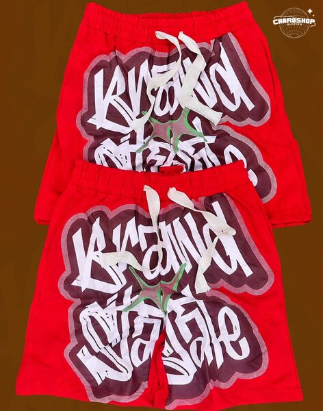 Shorts Graffiti Style Rouge