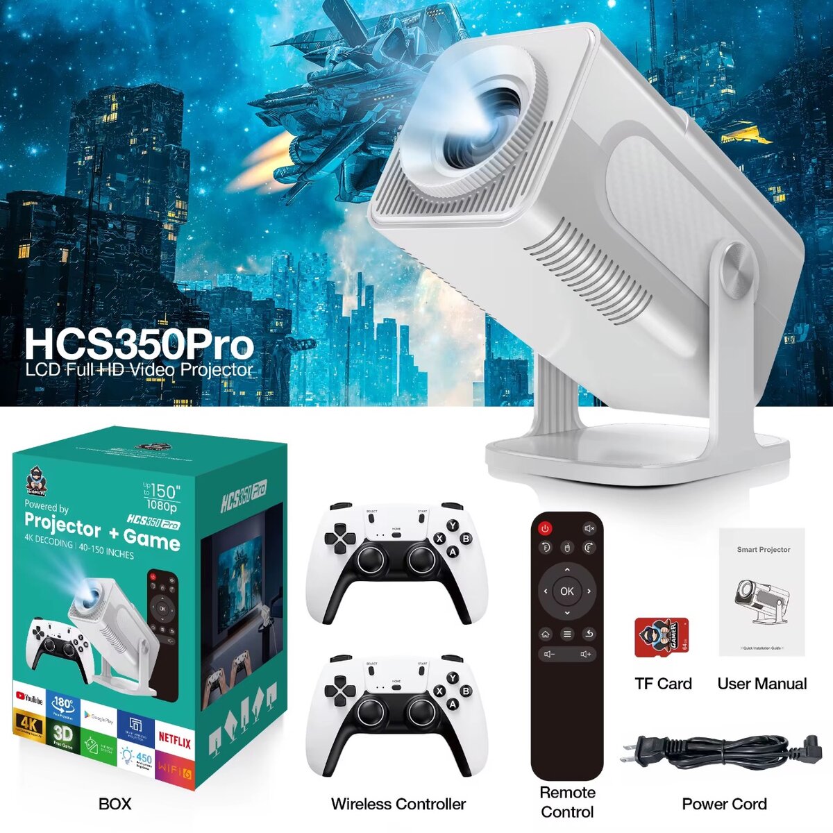 Projecteur et jeu HCS350 Pro