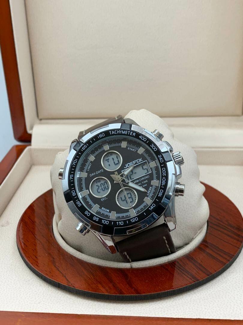 Tachymeter Chronograph Leather watch