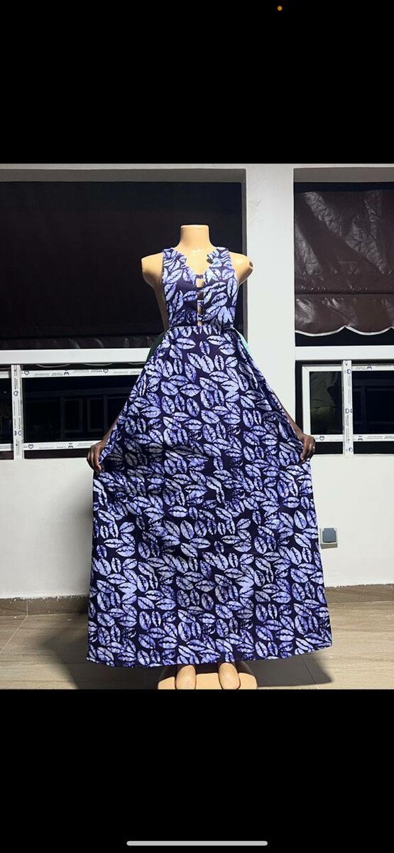 Robe longue imprimée élégante