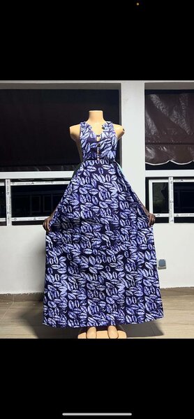 Robe longue imprimée élégante