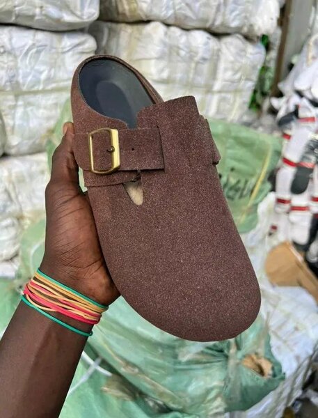 Mules confort en daim