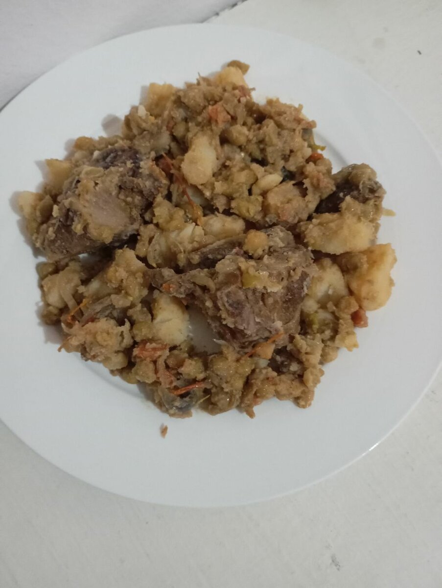 Porc grillé au petit pois