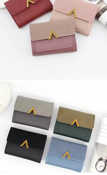 Porte-cartes en cuir pour femme