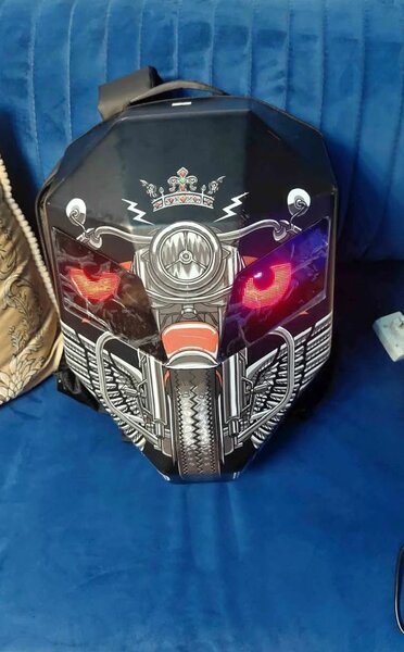 Sac à dos rigide LED graffiti