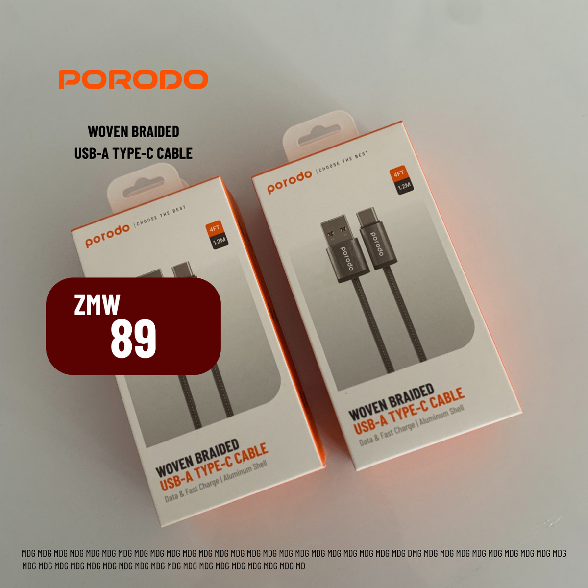 Porodo USB A to Type C