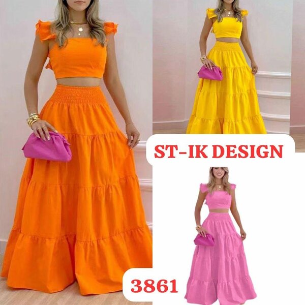 Ensemble Jupe et Top Coloré