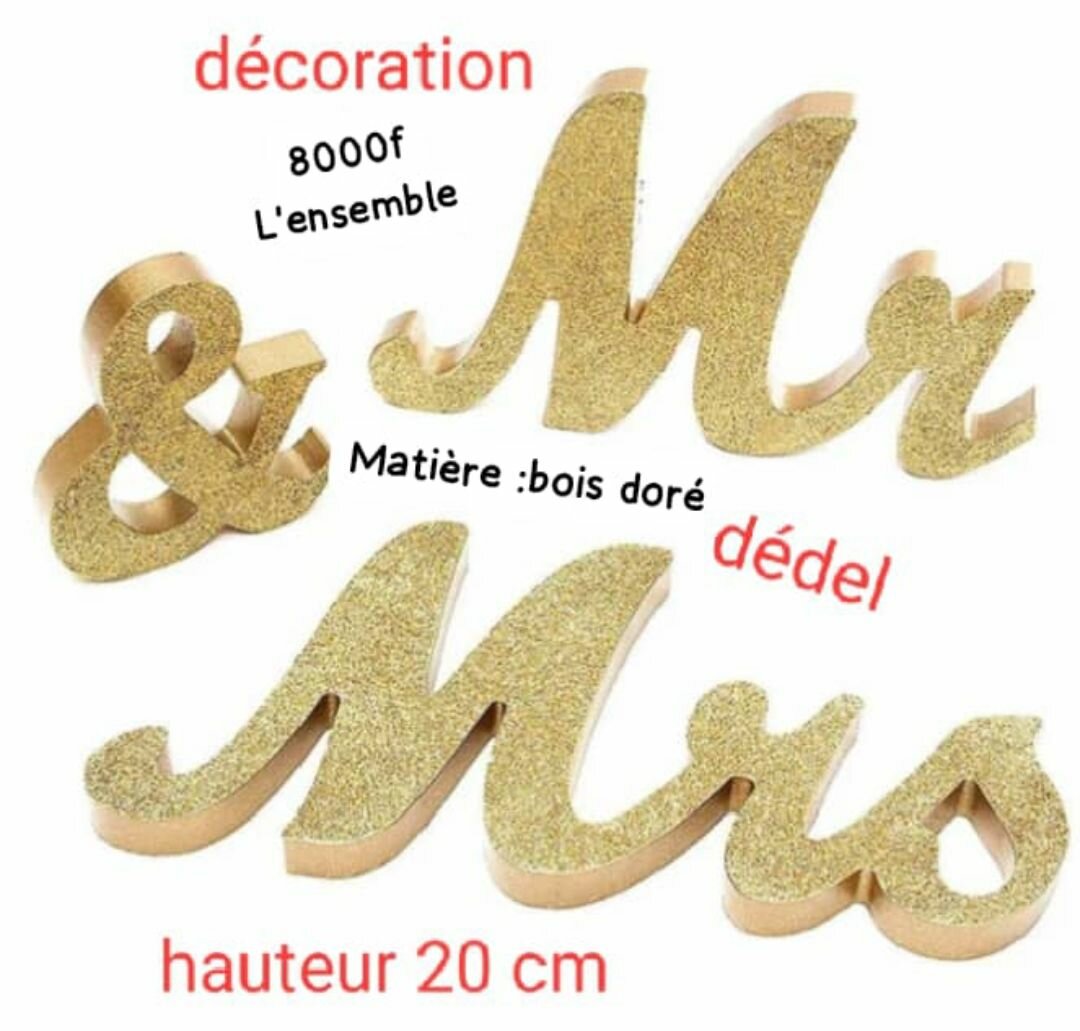 Décoration Mr & Mrs Bois Doré