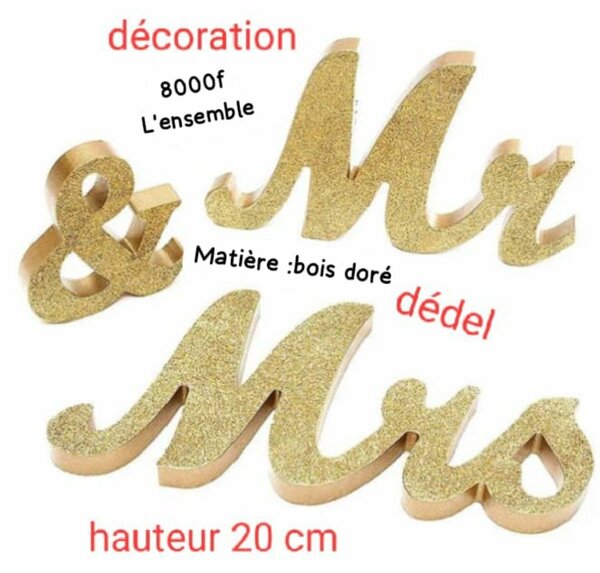 Décoration Mr & Mrs Bois Doré