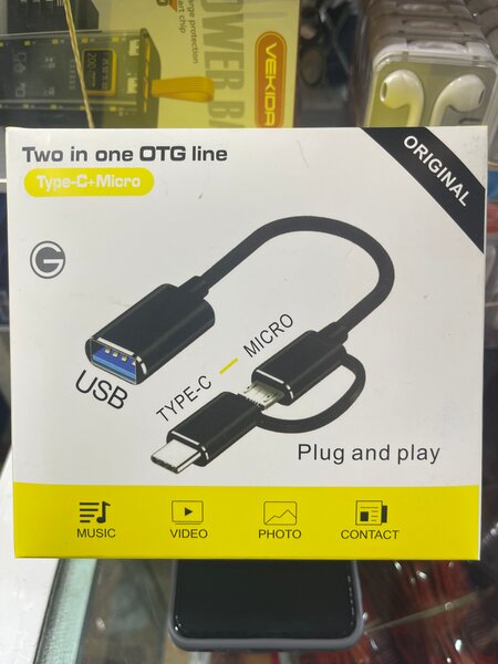 2-in-1 Type-C Micro OTG Cable