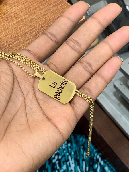 Collier personnalisé en acier