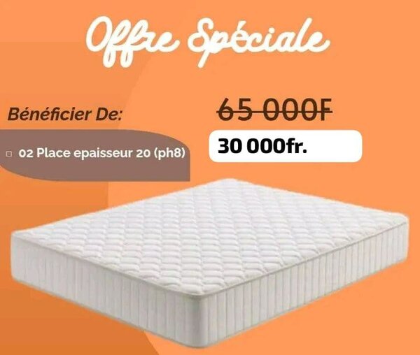 Matelas Épais 2 Places Confort