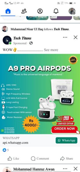 Bluetooth A 9 pro
