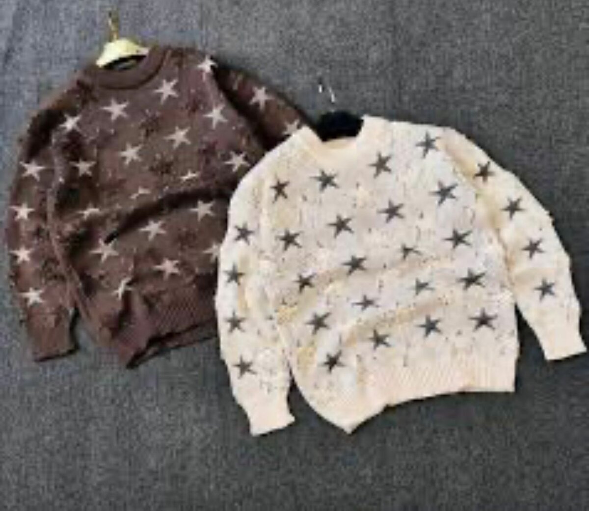 Pull étoilé en laine