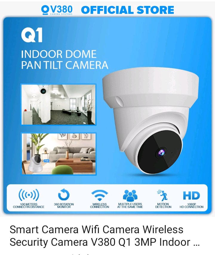 Caméra de Sécurité Intérieure V380