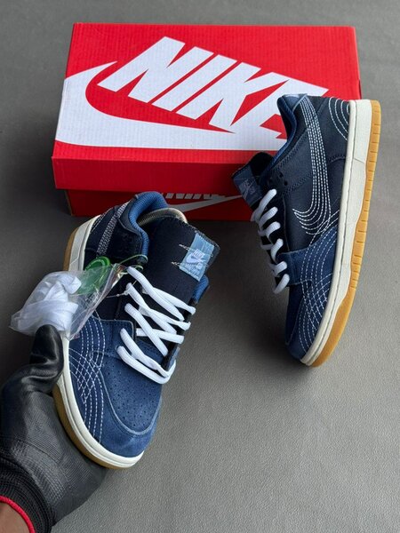 Baskets basses Nike bleu