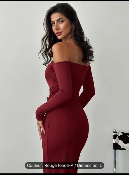 Robe rouge élégante