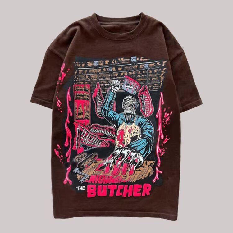 T-shirt gothique graphique