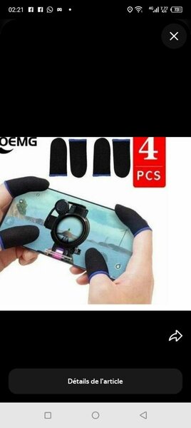 Gant anti dérapant gaming