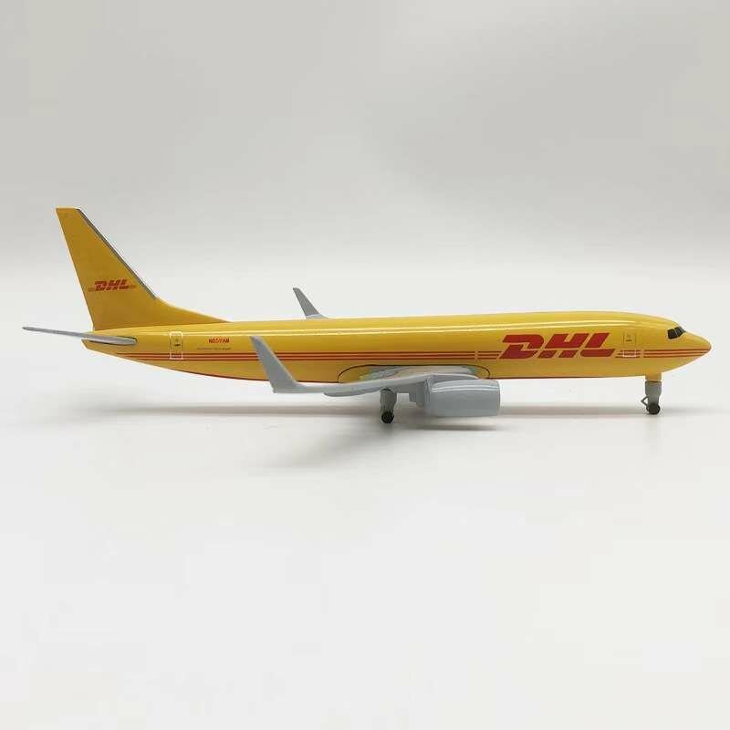 Avion Miniature Décoration DHL 20cm