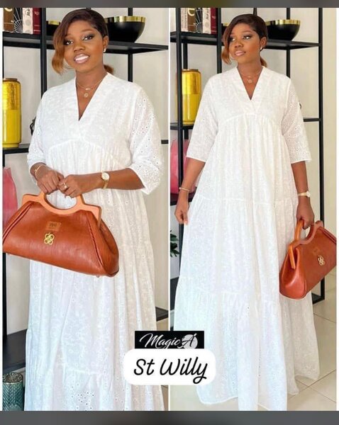 Robe maxi blanche élégante