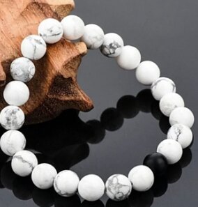 Pair Of Beed Bracelet For Partner/Black And White(Pack oF 2 ) Men And Women