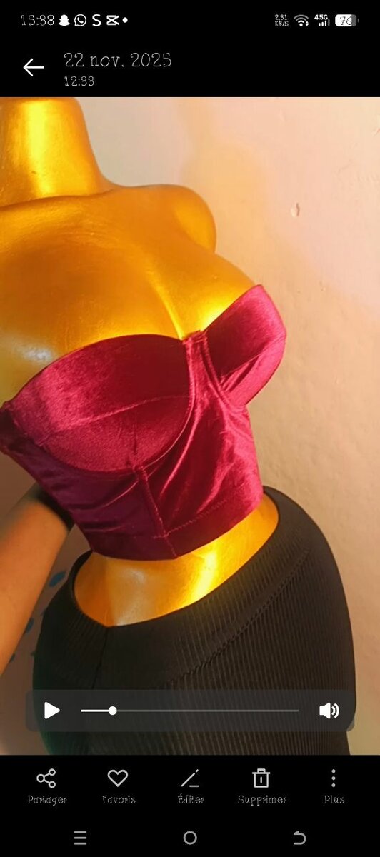 Bustier élégant en satin