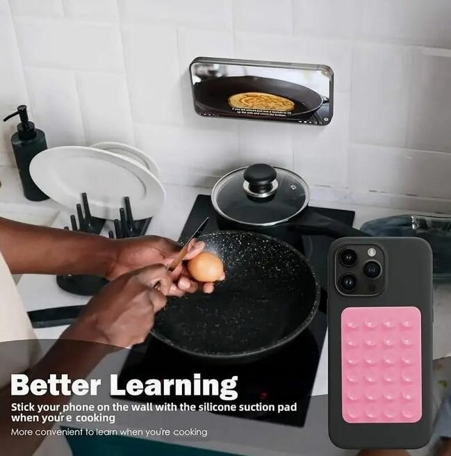 Silicone Suction Phone Case Mount.