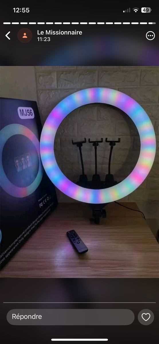 Anneau Lumineux LED Coloré