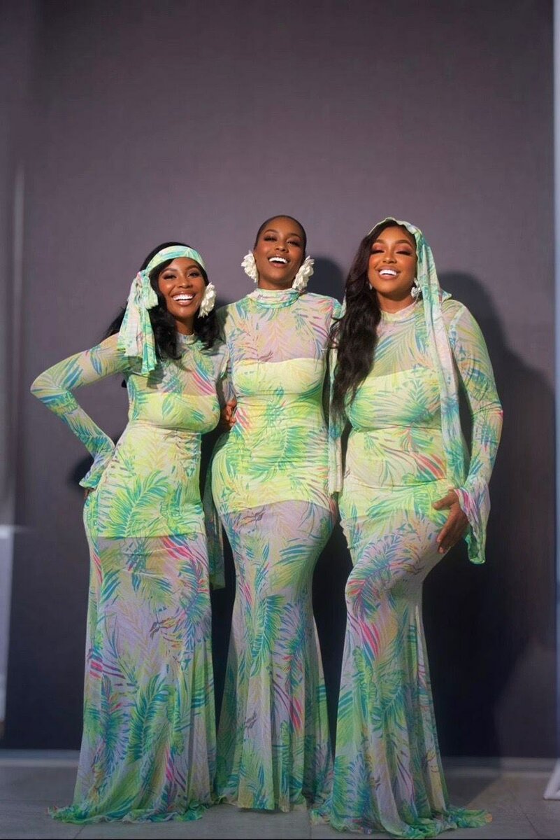 Robe longue tropicale élégante