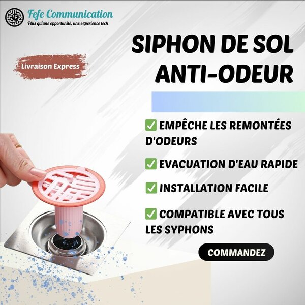 Siphon de Sol Anti Odeur